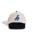 Reference Paradise LA Corduroy Snapback - Cream/Black/Blue