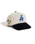 Reference Paradise LA Corduroy Snapback - Cream/Black/Blue