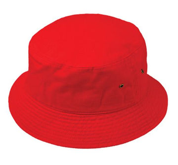 Plain Bucket Hat - Red