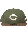 New Era Cincinnati Reds 2Tone 59Fifty Fitted - Olive/Brown