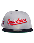 New Era Cleveland Guardians 59Fifty Fitted - Script Grey