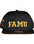 Mitchell & Ness Florida A&M Rattlers Snapback - Black/Orange