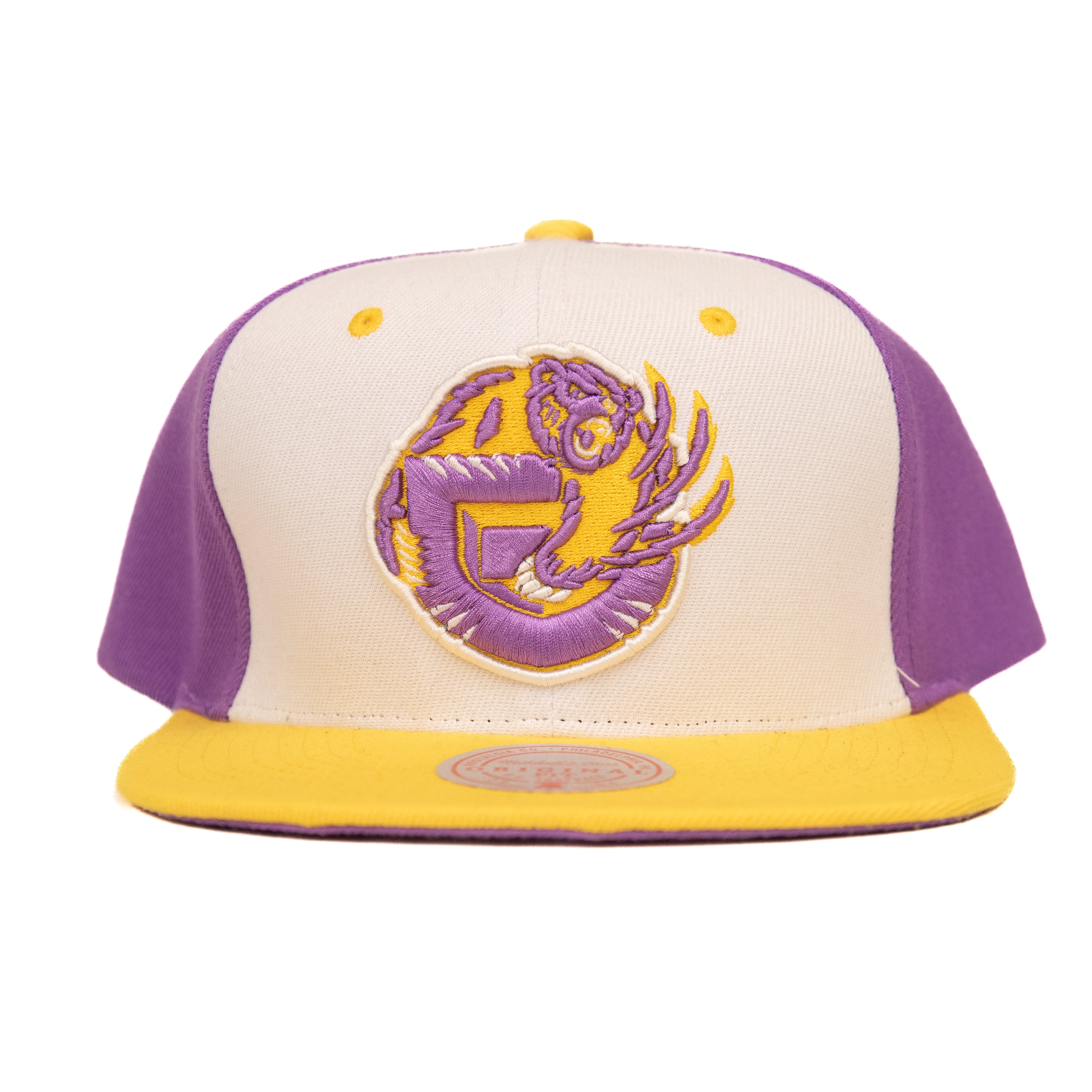 卍*ン様 Purple & Yellow ワールドチャンピオン メッシュキャップ Men's Chalk Line Purple WCW Trucker Adjustable Hat