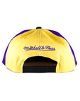 Mitchell & Ness Los Angeles Lakers Snapback - Yellow/Black/Purple Two Panel