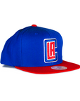 Mitchell & Ness Los Angeles Clippers Snapback - Royal Blue/Red