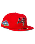 New Era Tampa Bay Buccaneers 59Fifty Fitted - Red w SB XXXVII Patch
