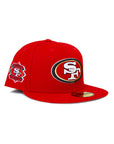 New Era San Francisco 49ers 59Fifty Fitted - Red w Side Patch