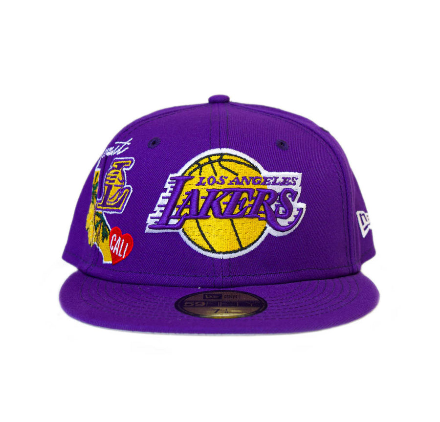 New Era Los Angeles Lakers "State Patch" 59Fifty Fitted - Purple