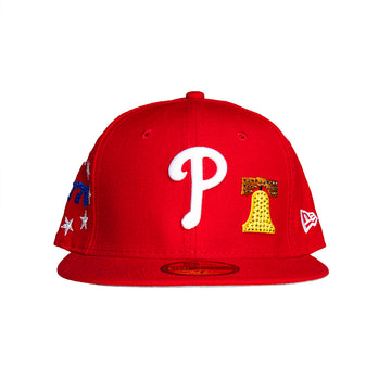 New Era Philadelphia Phillies 1776 Rhinestone Patch 59Fifty Fitted - Red