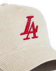 Reference Paradise LA Corduroy Snapback - Cream & Red