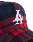 Reference LA Paradise Snapback - Red/Blue (Plaid Chainstitch)