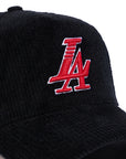 Reference Paradise LA Corduroy Snapback - Black & Red