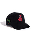 Reference Paradise LA Corduroy Snapback - Black & Red
