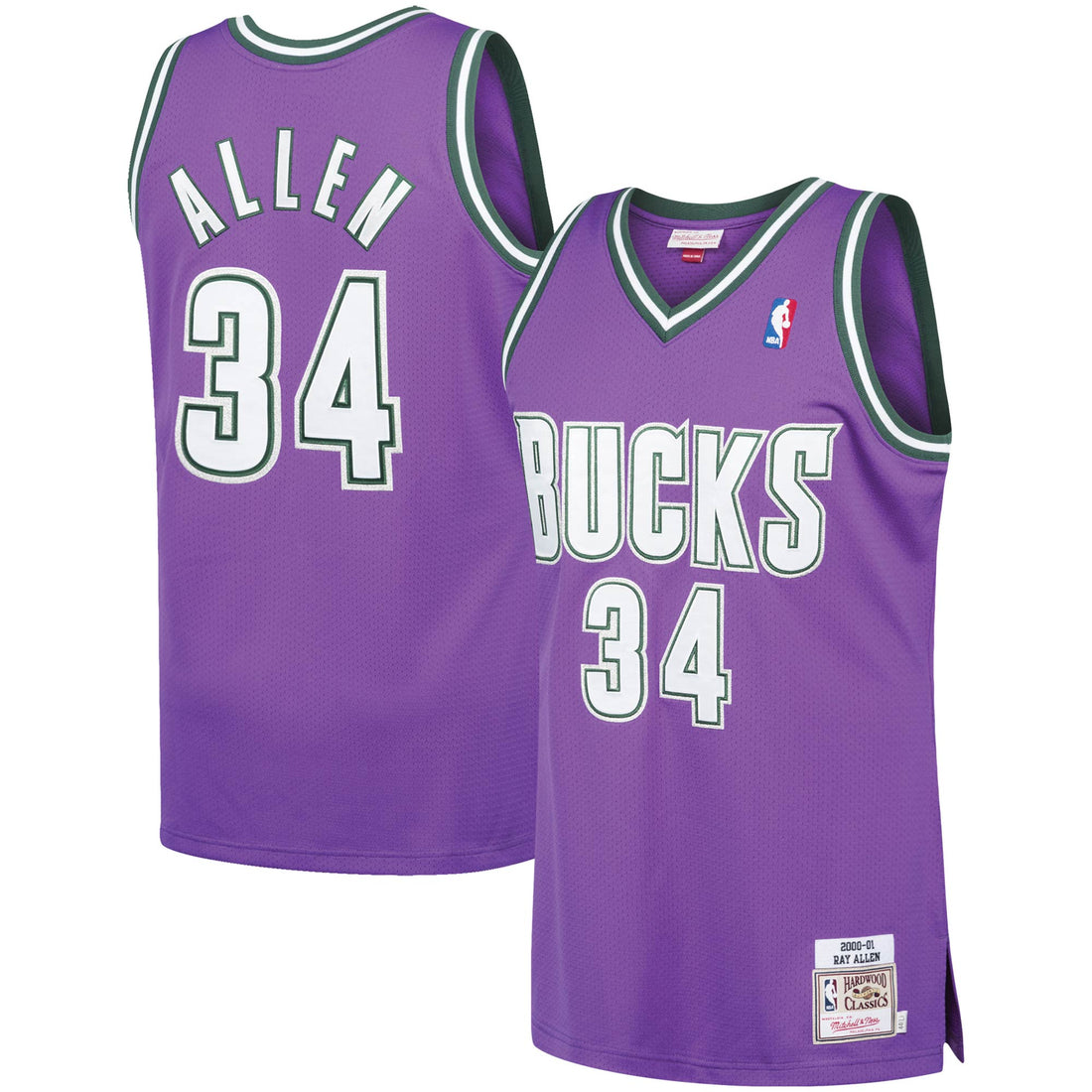 Mitchell & Ness: Hardwood Classic Milwaukee Bucks Jersey (Ray Allen)