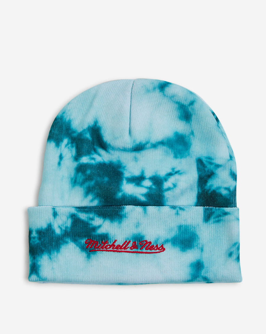 Mitchell & Ness Vancouver Grizzlies Tie Dye Beanie - Teal