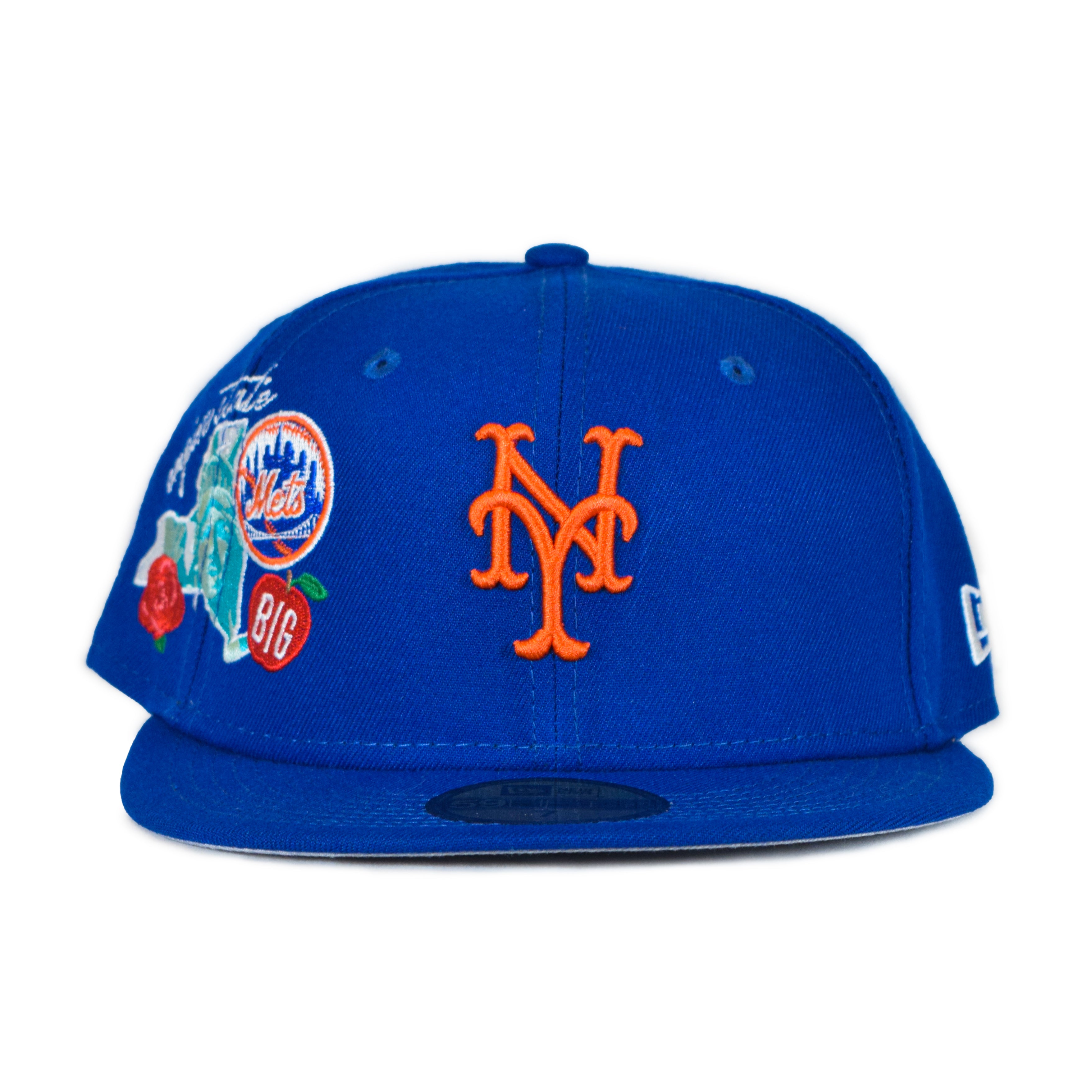 Mitchell & Ness Pop UV New Jersey Nets Patch Snapback Hat - Light Blue, White