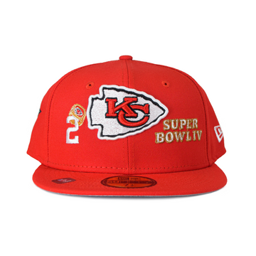 New Era Kansas City Chief Rings Patch 59Fifty Fitted - Red