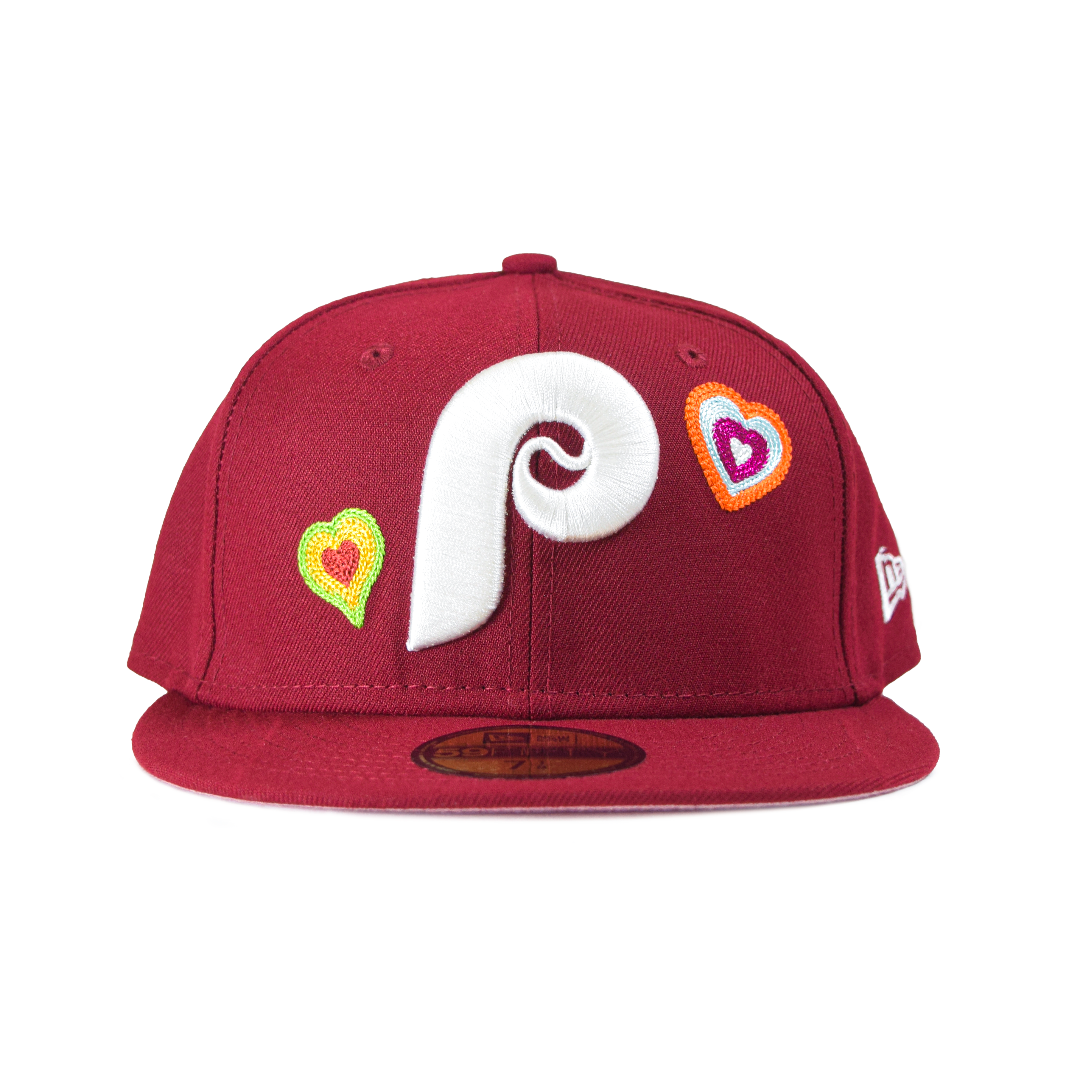 New Era Philadelphia Phillies “Hearts” 59FIFTY Fitted - Maroon 7
