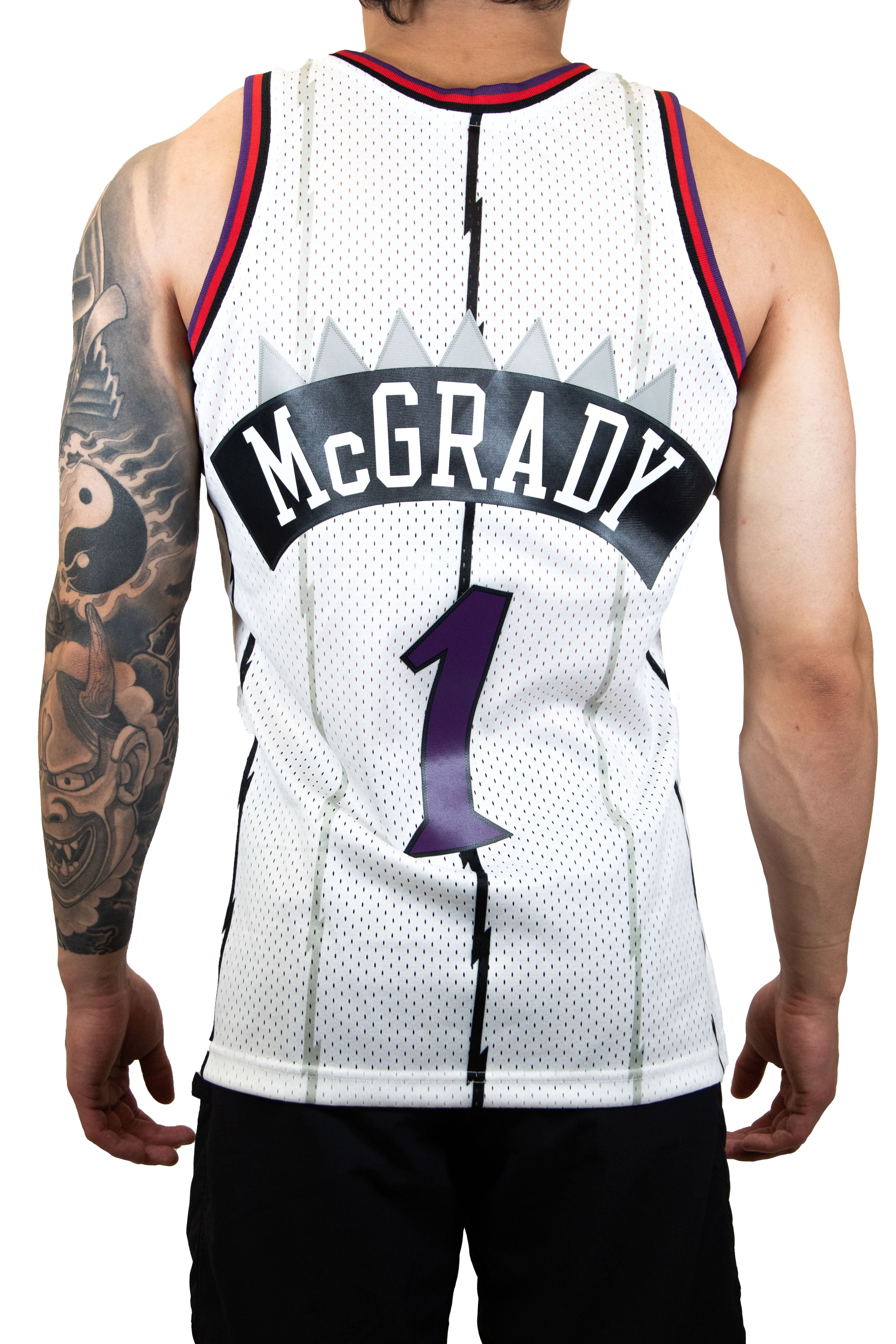 Mitchell & Ness Toronto Raptors #1 Tracy McGrady white Swingman Jersey