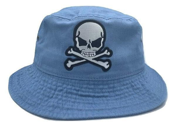 Light Blue "Skull" Bucket Hat
