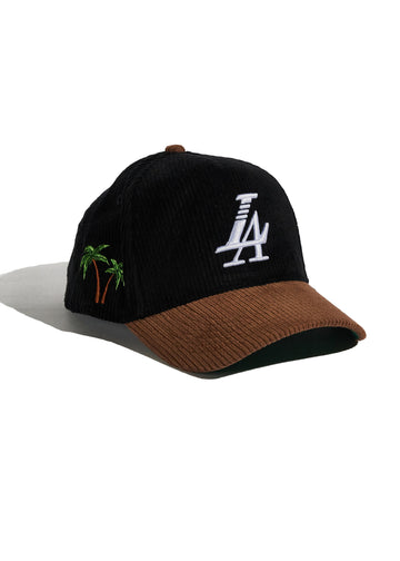 Reference Paradise LA Corduroy Snapback - Black/Brown