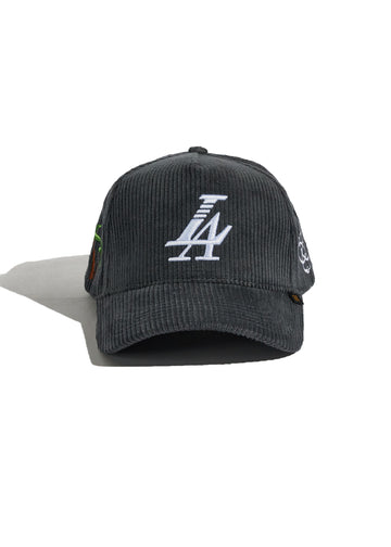 Reference Paradise LA Corduroy Snapback - Charcoal