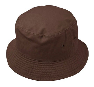 Plain Bucket Hat - Brown