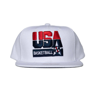Mitchell & Ness USA Basketball Snapback - White