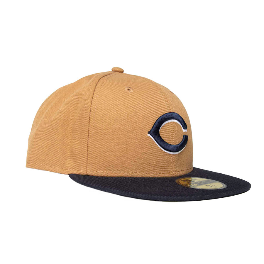 New Era Cincinnati Reds 2Tone 59Fifty Fitted - Wheat/Navy