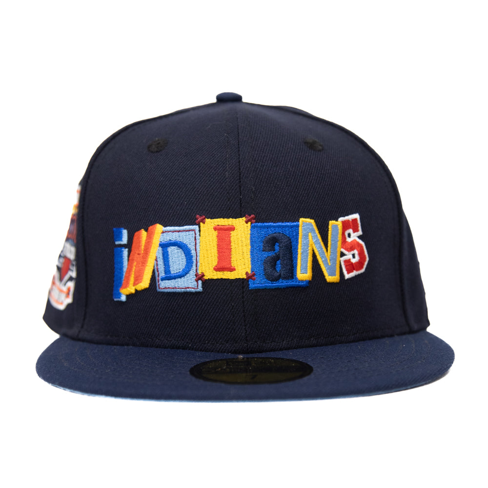 New Era 59Fifty Fitted Cap: Cleveland Indians [Puzzle Pieces