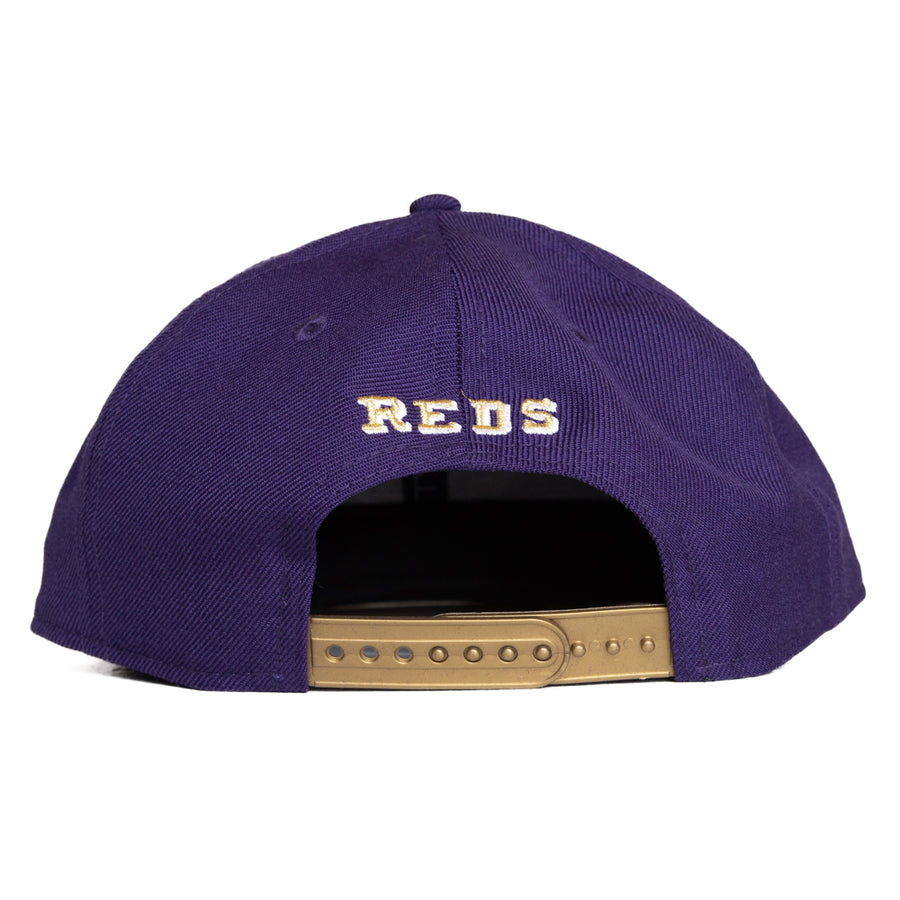 New Era Cincinnati Reds 9Fifty Snapback - Purple/Gold