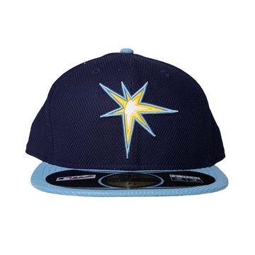 New Era Tampa Bay Devil Rays 2Tone 59Fifty Fitted Mesh - Navy w sky blue brim