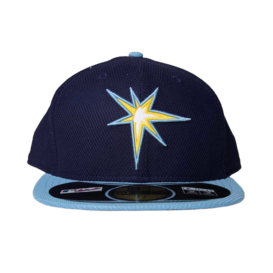 New Era Tampa Bay Devil Rays 2Tone 59Fifty Fitted Mesh - Navy w sky blue brim