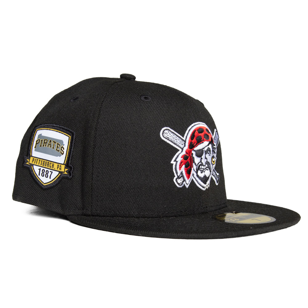 New Era Pittsburgh Pirates 59Fifty Fitted - Black / Pirates Mascot / City Side Patch