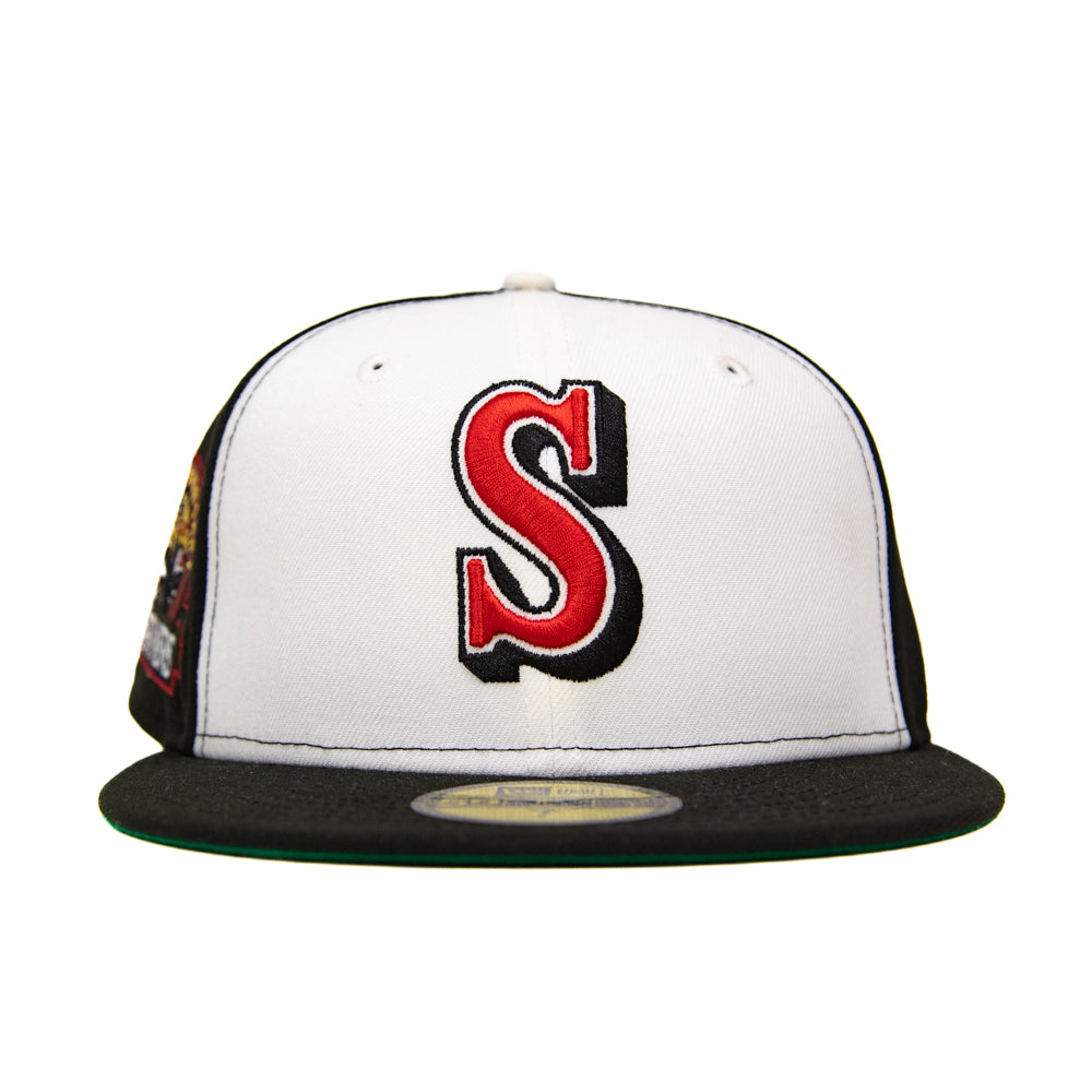 【海外限定】NEW ERA 59FIFTY Seattle Mariners White/Black New Era 59Fifty Fitted Cap: Seattle Mariners [Box Office
