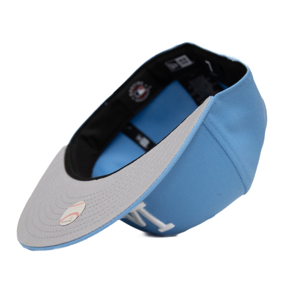 New Era 59Fifty Fitted Cap: Los Angeles Dodgers [Plain Jane x Baby Blue]