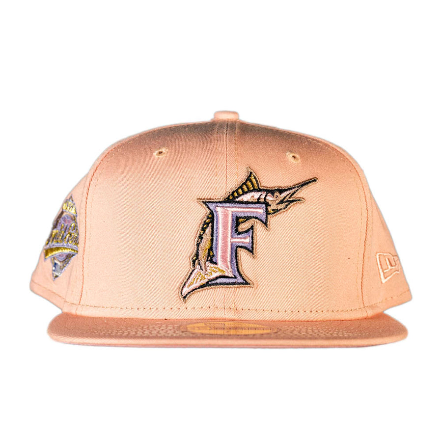 Florida Marlins New Era Blooming 59FIFTY Fitted Hat - Black