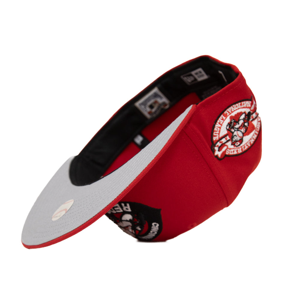 New Era 59Fifty Fitted Cap: Cincinnati Reds [National League x Green UV]