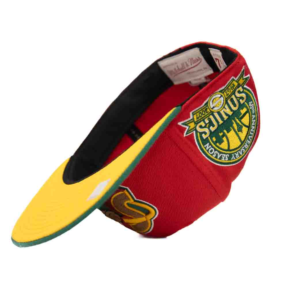 Mitchell & Ness Fitted Cap: Seattle SuperSonics [Team Side HWC]
