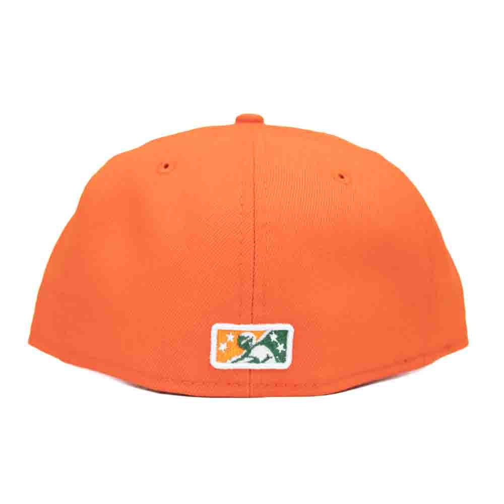 New Era 59Fifty Fitted Cap: Greensboro Grasshoppers [Orange]