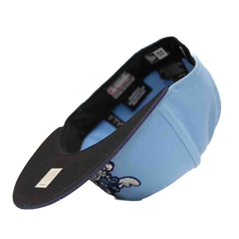New Era 59Fifty Fitted Cap: Wilmington Blue Rocks [Sky Blue & Dark Blue]