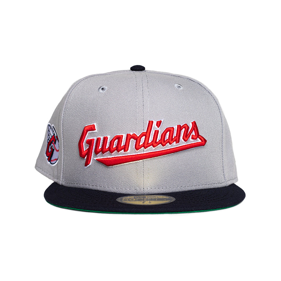 New Era Cleveland Guardians 59Fifty Fitted - Script Grey