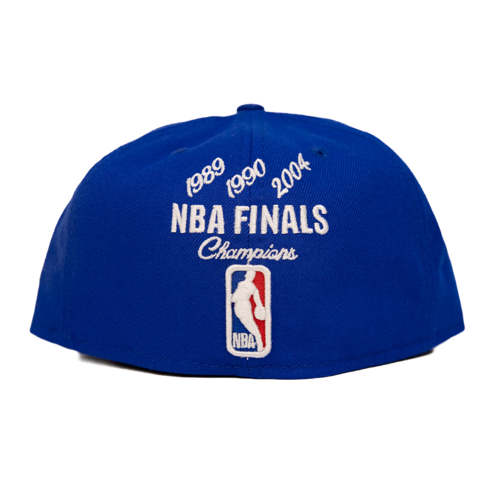 New Era 59Fifty Fitted Cap: Detroit Pistons [Crown Champs]