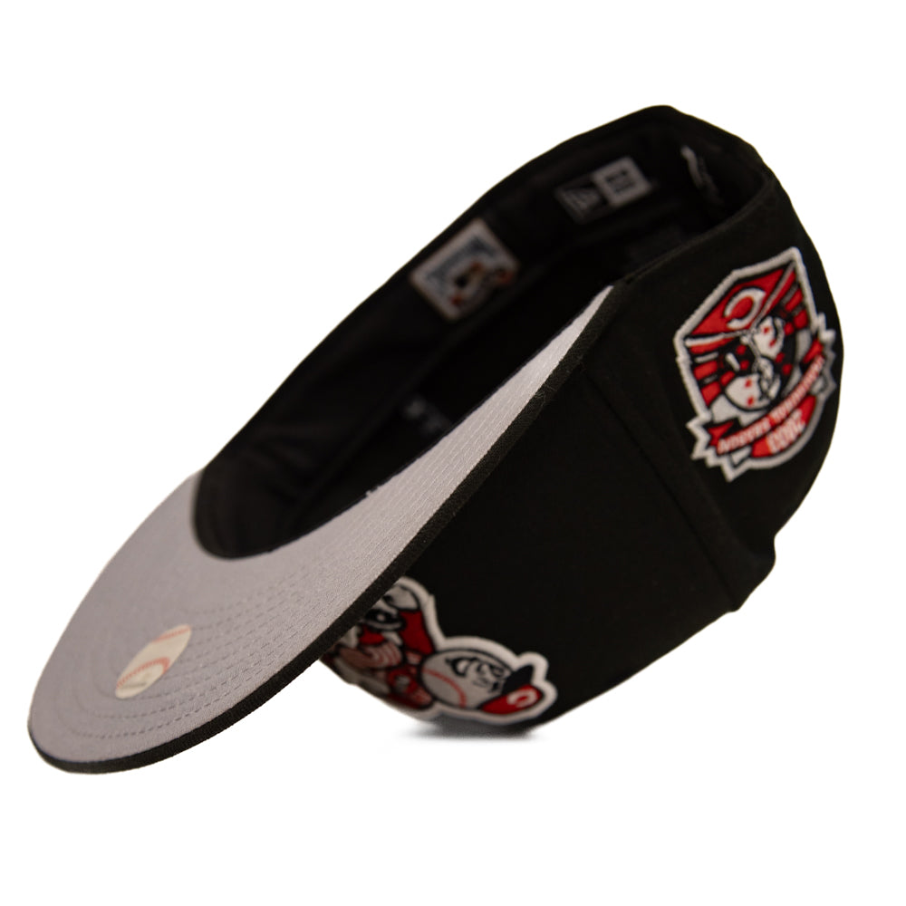 New Era 59Fifty Fitted Cap: Cincinnati Reds [Black Redleg]