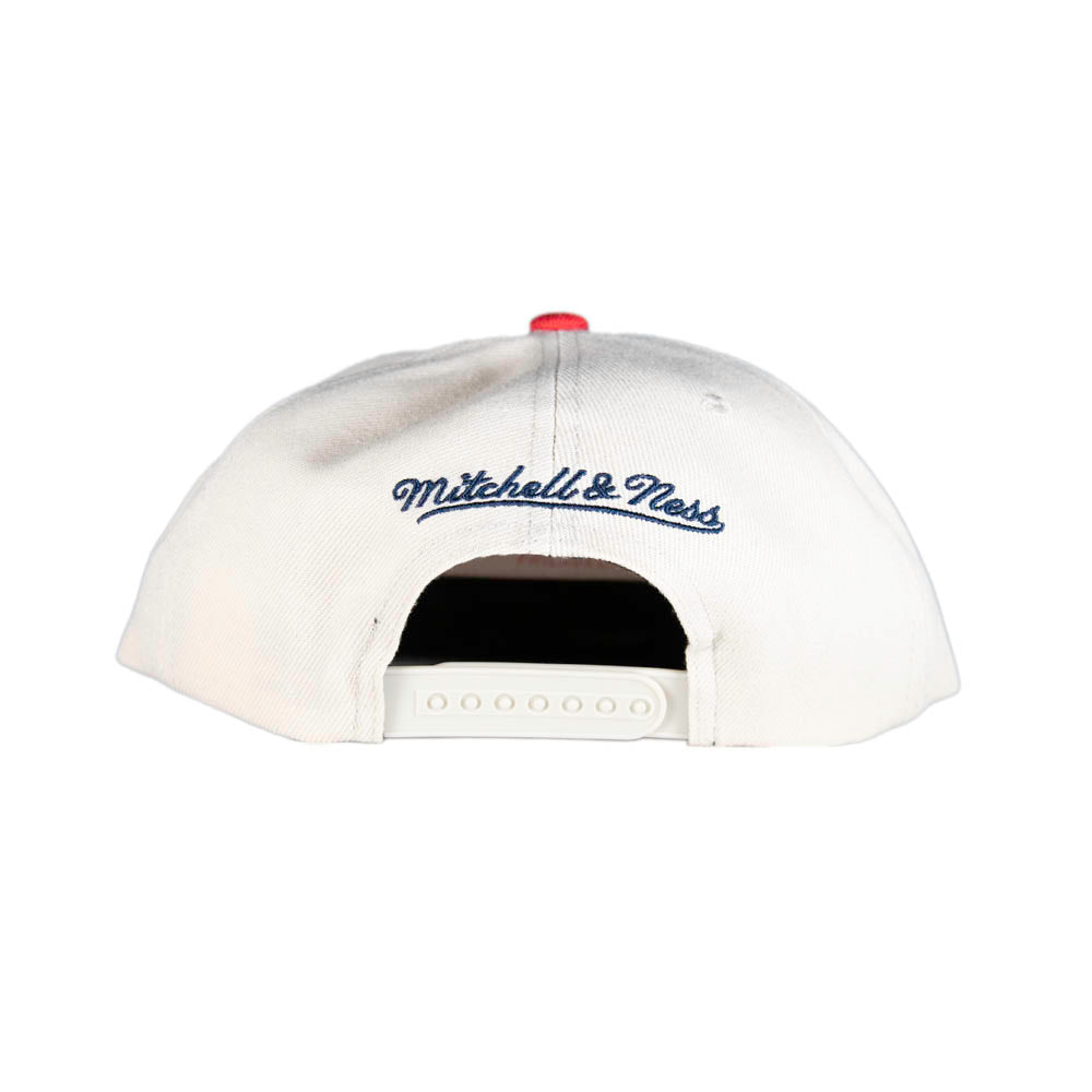 Mitchell & Ness Snapback: New Orleans Pelicans [Cream & Red]