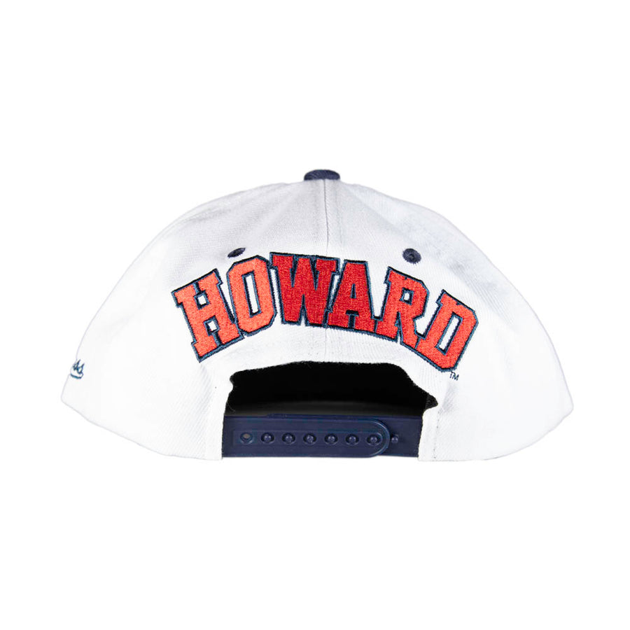 Mitchell & Ness Howard Bison Snapback - White/Navy