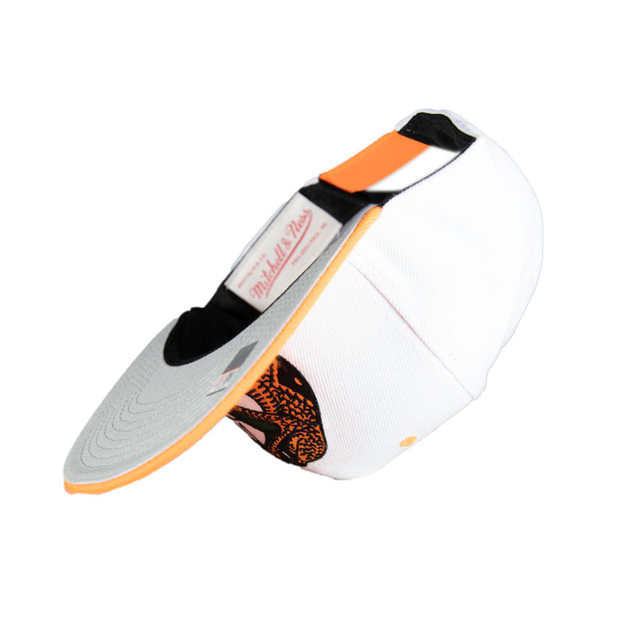 Mitchell & Ness Florida A&M Rattlers Snapback - White/Orange
