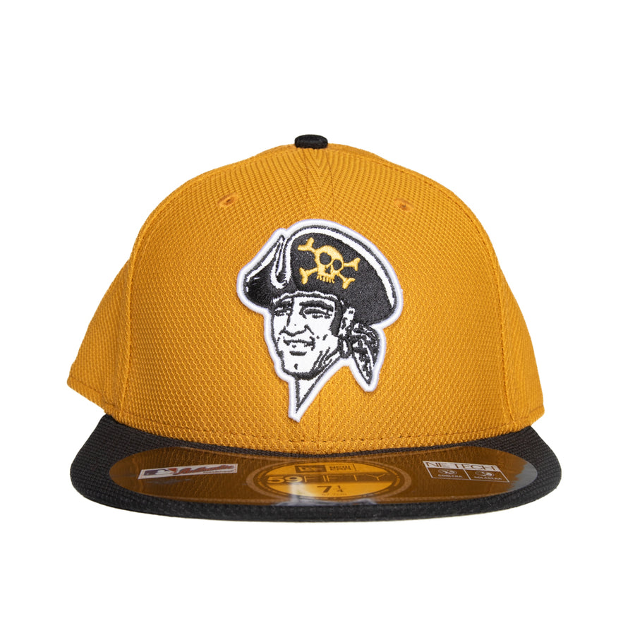 New Era Pittsburgh Pirates 59Fifty Mesh Fitted-- A-Gold