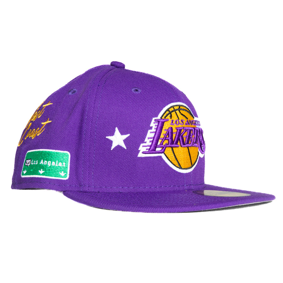 New Era Los Angeles Lakers West Coast 59Fifty Fitted - Purple