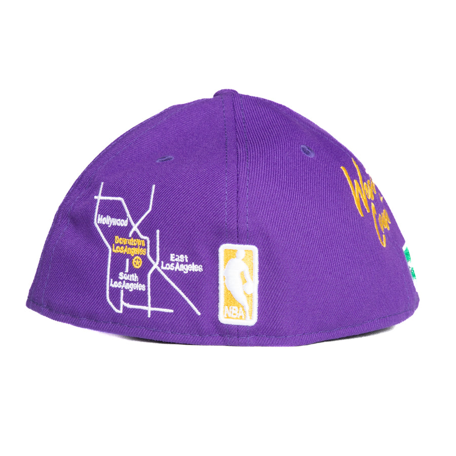 New Era Los Angeles Lakers West Coast 59Fifty Fitted - Purple